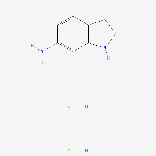 6-AMINOINDOLINE DIHYDROCHLORIDE (CAS: 28228-73-1) - Chemical Structure and Molecular Formula 