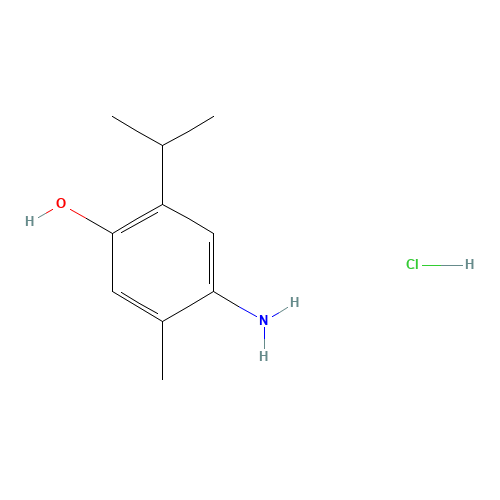 6-AMINOTHYMOL HYDROCHLORIDE (CAS: 6321-11-5) - Chemical Structure and Molecular Formula 