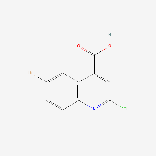 6-BROMO-2-CHLOROQUINOLINE-4-CARBOXYLIC ACID,97 (CAS: 287176-62-9) - Chemical Structure and Molecular Formula 