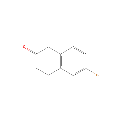 6-Bromo-2-tetralone (CAS: 4133-35-1) - Chemical Structure and Molecular Formula 