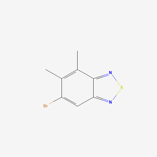 6-BROMO-4,5-DIMETHYL-2,1,3-BENZOTHIADIAZOLE (CAS: 175204-24-7) - Chemical Structure and Molecular Formula 