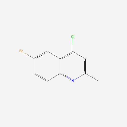 6-BROMO-4-CHLORO-2-METHYLQUINOLINE (CAS: 53364-85-5) - Chemical Structure and Molecular Formula 