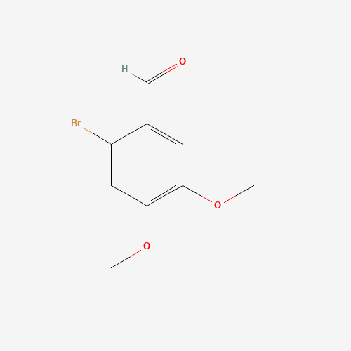 6-Bromoveratraldehyde (CAS: 5392-10-9) - Chemical Structure and Molecular Formula 