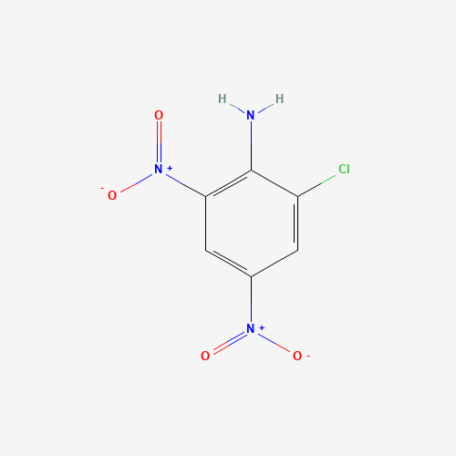 2-Chloro-4,6-dinitroaniline (CAS: 3531-19-9) - Chemical Structure and Molecular Formula 