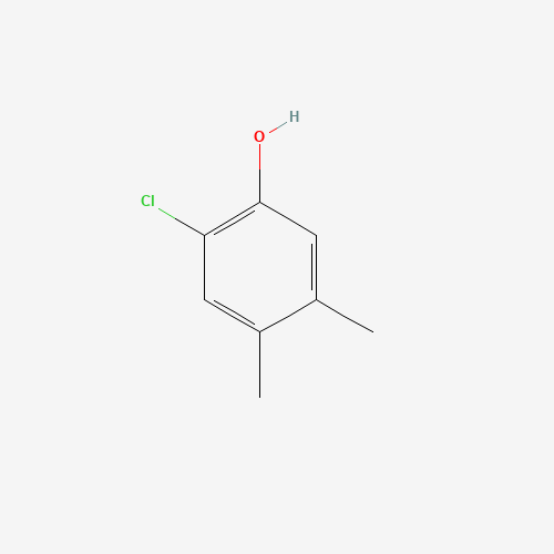 2-CHLORO-4,5-DIMETHYLPHENOL (CAS: 1124-04-5) - Chemical Structure and Molecular Formula 