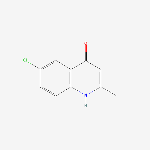 6-CHLORO-4-HYDROXY-2-METHYLQUINOLINE (CAS: 15644-86-7) - Chemical Structure and Molecular Formula 