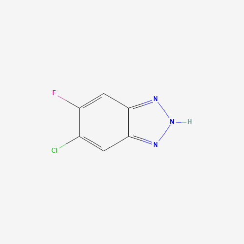 6-CHLORO-5-FLUOROBENZOTRIAZOLE (CAS: 99803-85-7) - Chemical Structure and Molecular Formula 