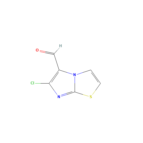 6-CHLOROIMIDAZO[2,1-B]THIAZOLE-5-CARBOXALDEHYDE (CAS: 23576-84-3) - Chemical Structure and Molecular Formula 
