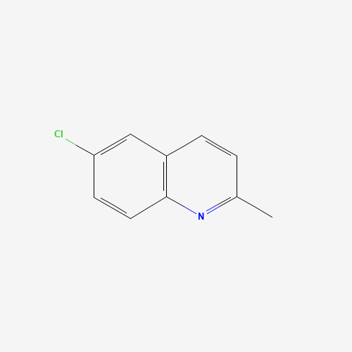 6-CHLORO-2-METHYLQUINOLINE (CAS: 92-46-6) - Chemical Structure and Molecular Formula 