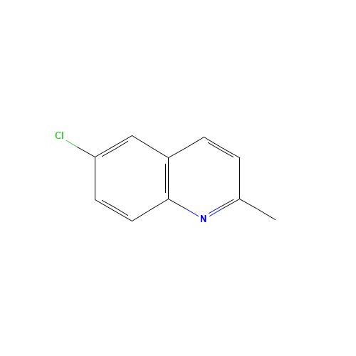 6-CHLORO-2-METHYLQUINOLINE (CAS: 92-46-6) - Chemical Structure and Molecular Formula 