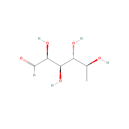 L-FUCOSE (CAS: 2438-80-4) - Chemical Structure and Molecular Formula 