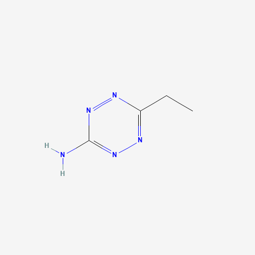 6-Ethyl-1,2,4,5-tetrazin-3-amine (CAS: 79329-75-2) - Chemical Structure and Molecular Formula 