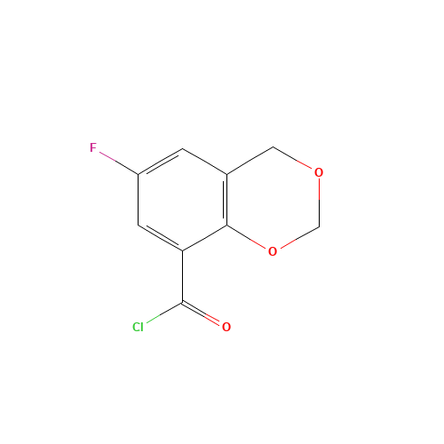 6-FLUORO-1,3-BENZODIOXENE-8-CARBONYL CHLORIDE (CAS: 321309-29-9) - Related Chemical Product