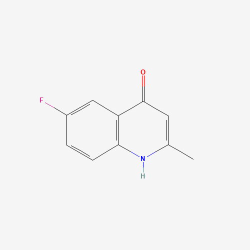 6-FLUORO-4-HYDROXY-2-METHYLQUINOLINE (CAS: 15912-68-2) - Chemical Structure and Molecular Formula 