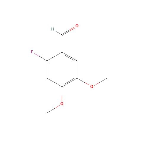 6-FLUOROVERATRALDEHYDE (CAS: 71924-62-4) - Chemical Structure and Molecular Formula 