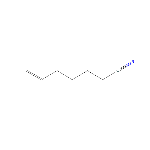 6-HEPTENENITRILE (CAS: 5048-25-9) - Chemical Structure and Molecular Formula 