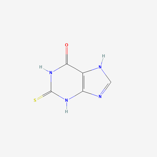 2-Thioxanthine (CAS: 2487-40-3) - Chemical Structure and Molecular Formula 