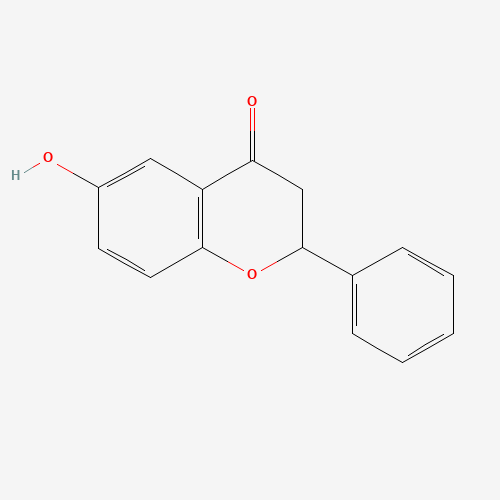 6-HYDROXYFLAVANONE (CAS: 4250-77-5) - Chemical Structure and Molecular Formula 