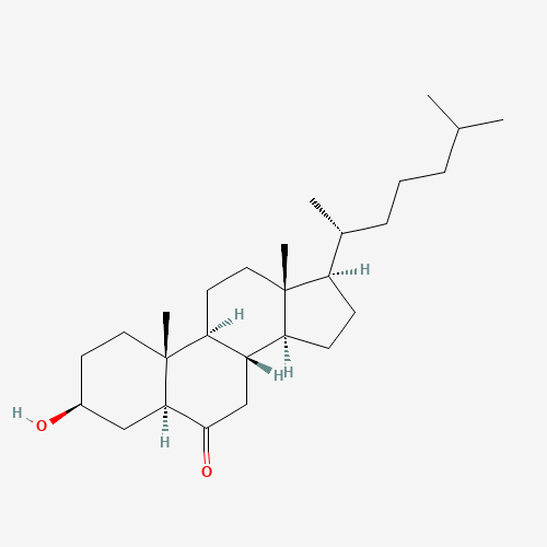 6-KETOCHOLESTANOL (CAS: 1175-06-0) - Chemical Structure and Molecular Formula 