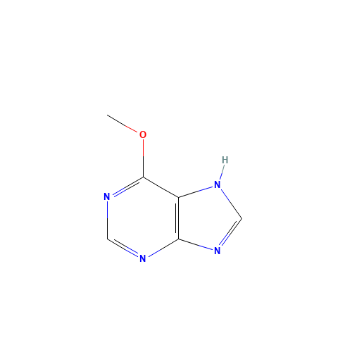 6-Methoxypurine (CAS: 1074-89-1) - Chemical Structure and Molecular Formula 