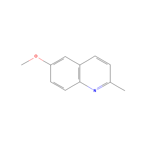6-Methoxyquinaldine (CAS: 1078-28-0) - Chemical Structure and Molecular Formula 