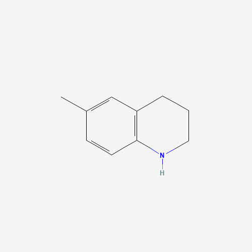 6-METHYL-1,2,3,4-TETRAHYDROQUINOLINE (CAS: 91-61-2) - Chemical Structure and Molecular Formula 