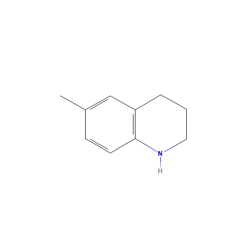 6-METHYL-1,2,3,4-TETRAHYDROQUINOLINE (CAS: 91-61-2) - Chemical Structure and Molecular Formula 