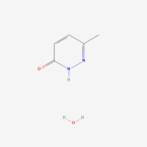 6-METHYL-2,3-DIHYDROPYRIDAZIN-3-ONE HYDRATE (CAS: 7143-82-0) - Chemical Structure and Molecular Formula 