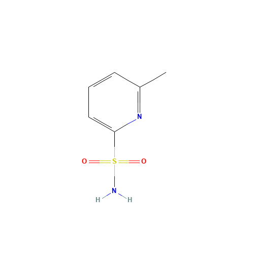 6-METHYLPYRIDINE-2-SULFONAMIDE (CAS: 65938-76-3) - Chemical Structure and Molecular Formula 