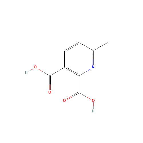 6-METHYL-2,3-PYRIDINEDICARBOXYLIC ACID (CAS: 53636-70-7) - Chemical Structure and Molecular Formula 