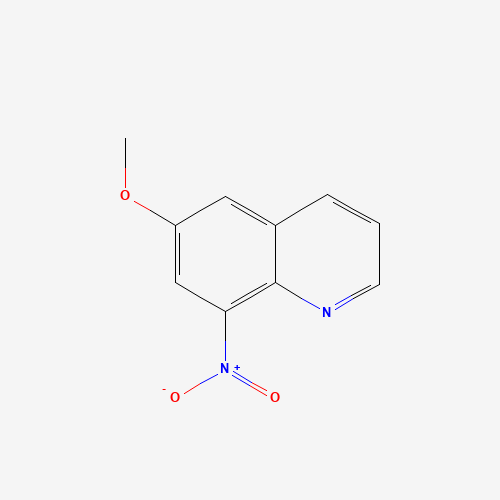 6-METHOXY-8-NITROQUINOLINE (CAS: 85-81-4) - Chemical Structure and Molecular Formula 