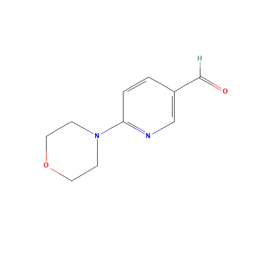6-MORPHOLINONICOTINALDEHYDE (CAS: 173282-60-5) - Chemical Structure and Molecular Formula 