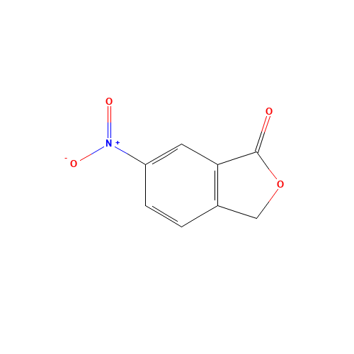 6-NITROPHTHALIDE (CAS: 610-93-5) - Chemical Structure and Molecular Formula 