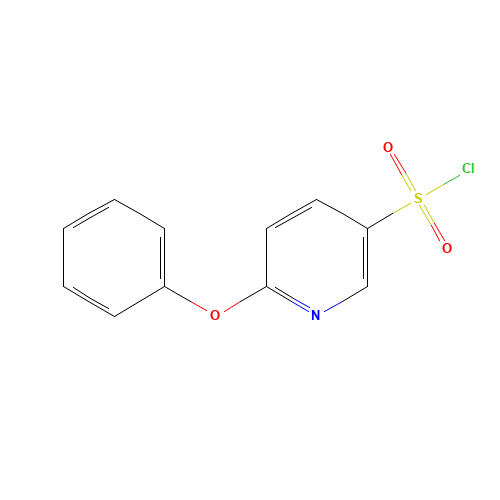 6-PHENOXY-3-PYRIDINESULFONYL CHLORIDE (CAS: 368869-91-4) - Chemical Structure and Molecular Formula 