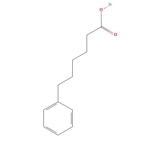 6-PHENYLHEXANOIC ACID (CAS: 5581-75-9) - Chemical Structure and Molecular Formula 