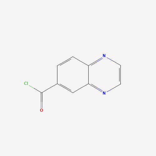 6-QUINOXALINECARBONYL CHLORIDE (CAS: 258503-93-4) - Chemical Structure and Molecular Formula 