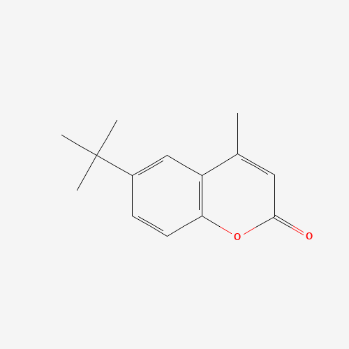 6-TERT-BUTYL-4-METHYLCOUMARIN (CAS: 17874-32-7) - Chemical Structure and Molecular Formula 