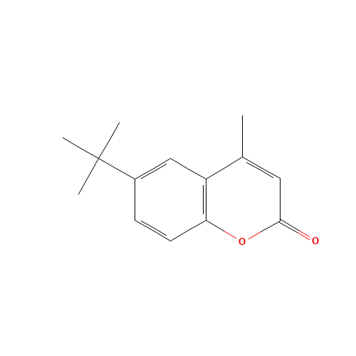 6-TERT-BUTYL-4-METHYLCOUMARIN (CAS: 17874-32-7) - Chemical Structure and Molecular Formula 