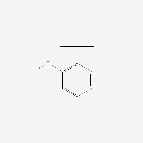 6-tert-Butyl-m-cresol (CAS: 88-60-8) - Chemical Structure and Molecular Formula 