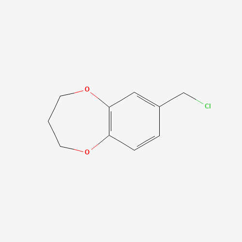 7-(CHLOROMETHYL)-3,4-DIHYDRO-2H-1,5-BENZODIOXEPINE chemical structure 7-(CHLOROMETHYL)-3,4-DIHYDRO-2H-1,5-BENZODIOXEPINE (CAS: 67869-70-9) - Chemical Structure and Molecular Formula