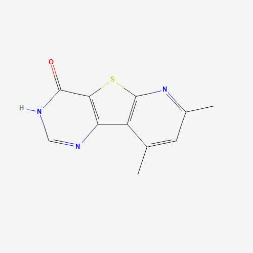 7,9-Dimethyl-pyrido[3',2':4,5]thieno[3,2-d]pyrimidin-4(1H)-one (CAS: 55023-35-3) - Chemical Structure and Molecular Formula 