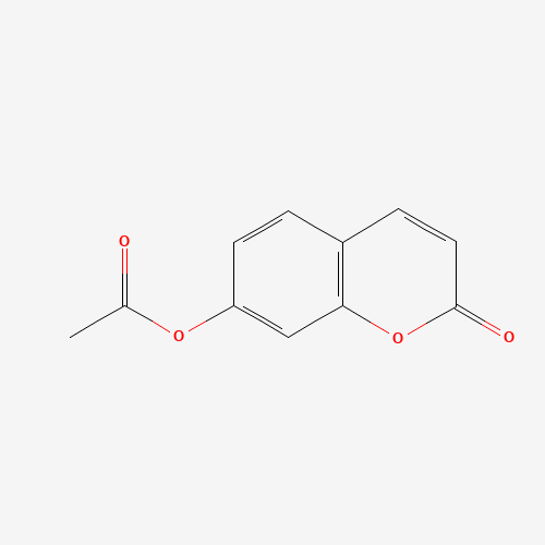 7-ACETOXYCOUMARIN (CAS: 10387-49-2) - Chemical Structure and Molecular Formula 