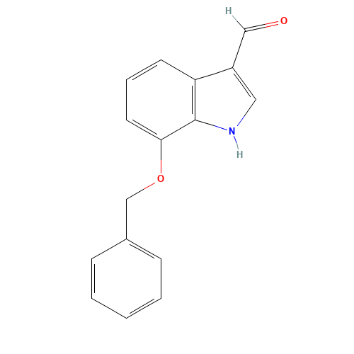 7-Benzyloxyindole-3-carbaldehyde (CAS: 92855-65-7) - Chemical Structure and Molecular Formula 