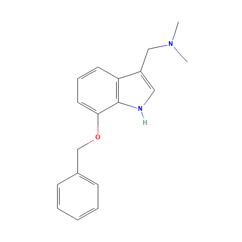 7-BENZYLOXYGRAMINE (CAS: 94067-27-3) - Chemical Structure and Molecular Formula 