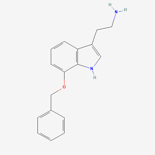 7-BENZYLOXYTRYPTAMINE (CAS: 31677-75-5) - Chemical Structure and Molecular Formula 