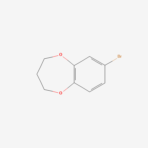 7-BROMO-3,4-DIHYDRO-2H-1,5-BENZODIOXEPINE (CAS: 147644-11-9) - Chemical Structure and Molecular Formula 
