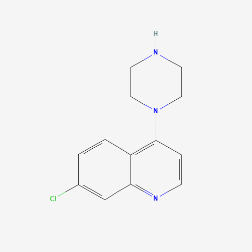 7-Chloro-4-piperazinoquinoline (CAS: 837-52-5) - Chemical Structure and Molecular Formula 