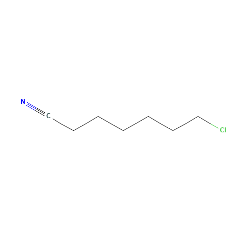 7-CHLOROHEPTANONITRILE (CAS: 22819-91-6) - Chemical Structure and Molecular Formula 