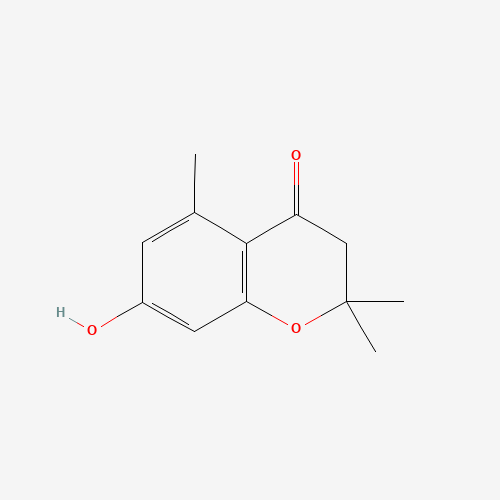 7-HYDROXY-2,2,5-TRIMETHYL-2,3-DIHYDRO-4H-CHROMEN-4-ONE (CAS: 20052-60-2) - Chemical Structure and Molecular Formula 