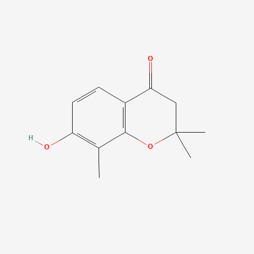 7-HYDROXY-2,2,8-TRIMETHYL-2,3-DIHYDRO-4H-CHROMEN-4-ONE (CAS: 50544-72-4) - Chemical Structure and Molecular Formula 